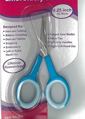 click here to view larger image of Embroidery Blue Scissors  (accessory)