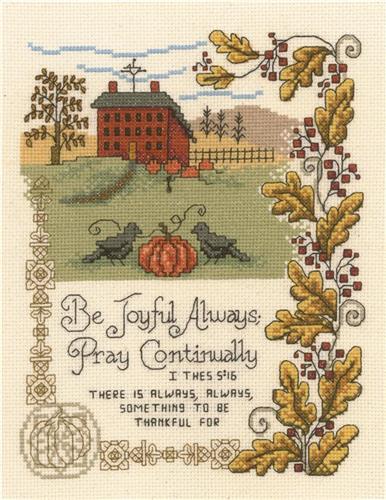 Be Joyful Always - Diane Arthurs - click here for more details about counted cross stitch kit