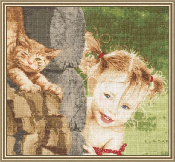 Naughty Girl - click here for more details about counted cross stitch kit