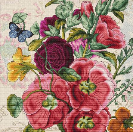 click here to view larger image of Summer Flowers (counted cross stitch kit)