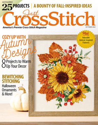 click here to view larger image of 2022 Just Cross Stitch September/October (magazines)