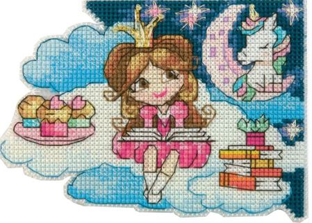 click here to view larger image of Bookmark - Fantasy World Girl (counted cross stitch kit)