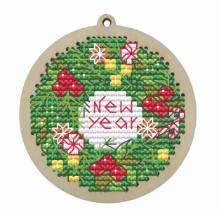 click here to view larger image of Christmas Ball - New Year (counted cross stitch kit)