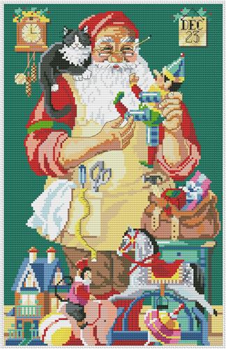 click here to view larger image of Santas Workshop Picture (chart)