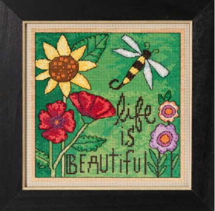 click here to view larger image of  Live is Beautiful (counted cross stitch kit)