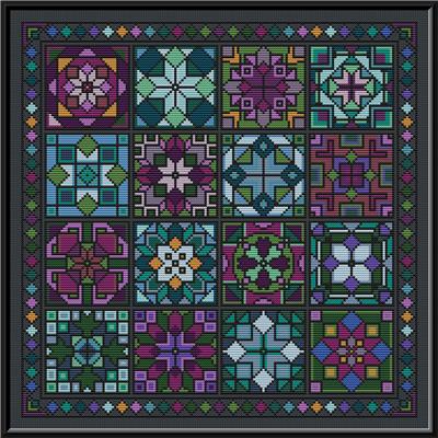 click here to view larger image of Stained Glass Sampler (chart)