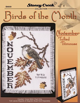 click here to view larger image of Birds of the Month - November Tufted Titmouse (chart)
