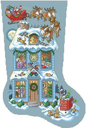 Twas the Night Before Christmas Stocking - click here for more details about chart