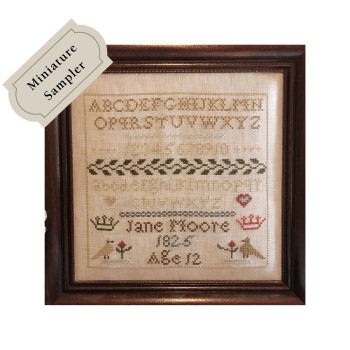 click here to view larger image of Jane Moore 1825 Miniature Sampler (chart)