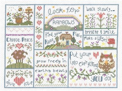 click here to view larger image of Every Day Happy! - Gail Bussi (counted cross stitch kit)