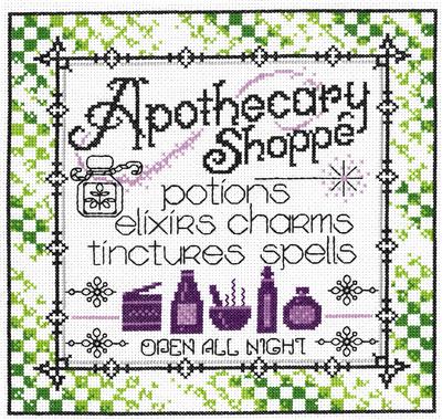 click here to view larger image of Apothecary Shoppe - Ursula Michael (counted cross stitch kit)