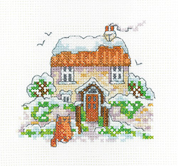 click here to view larger image of Winter Cottage (counted cross stitch kit)