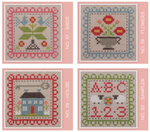 Stitch Cards - Set O - click here for more details about chart