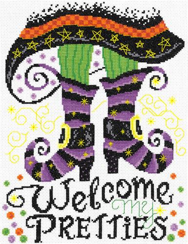 click here to view larger image of Welcome My Pretties - Ursula Michael (counted cross stitch kit)