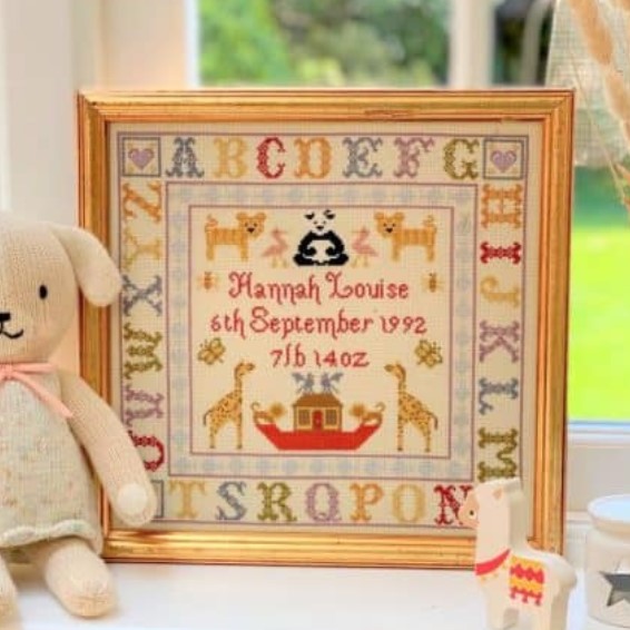click here to view larger image of Alphabet Birth Sampler (CHART) (chart)