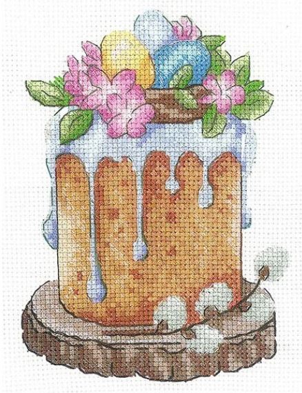 click here to view larger image of Spring Cake (counted cross stitch kit)