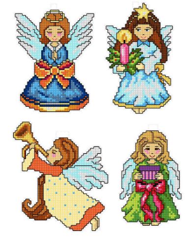 click here to view larger image of Angels (counted cross stitch kit)