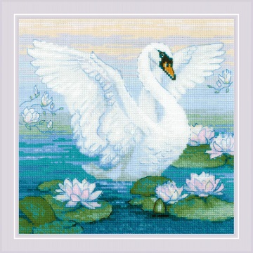 White Swan - click here for more details about counted cross stitch kit