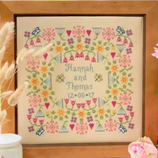 click here to view larger image of Flower Wedding Sampler -Chart (chart)