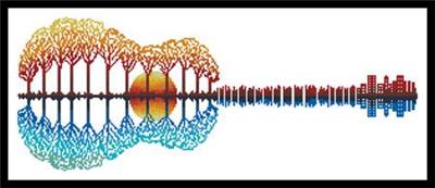 click here to view larger image of Colourful Guitar Landscape (chart)
