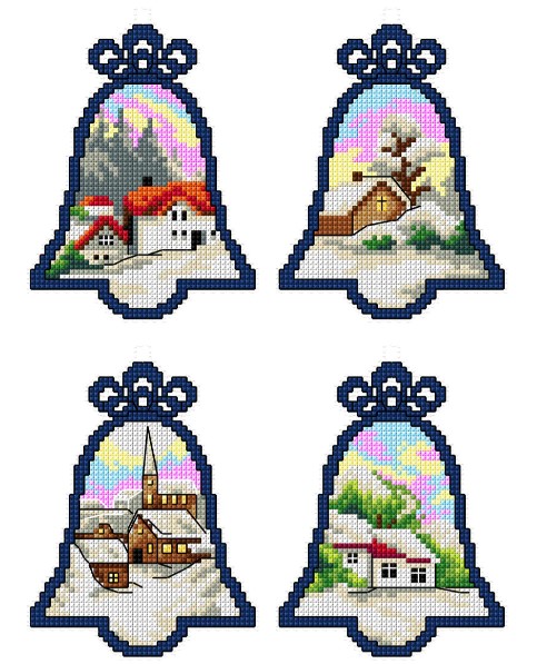 click here to view larger image of Bells  (counted cross stitch kit)