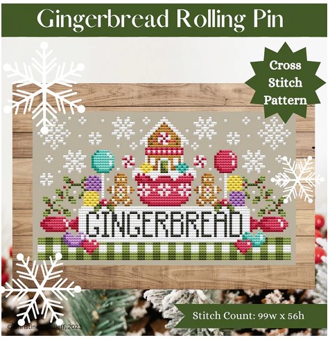 click here to view larger image of Gingerbread Rolling Pin (chart)