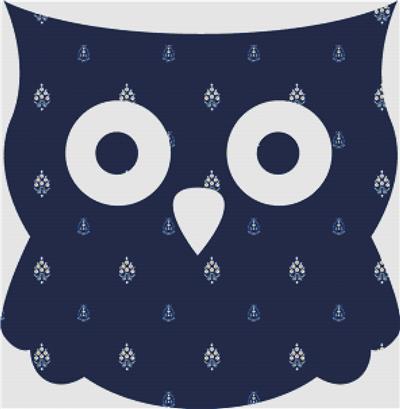 click here to view larger image of Batik Owl II (chart)