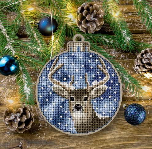 click here to view larger image of Cross Stitch Kit/Wood - FLW-017 (counted cross stitch kit)