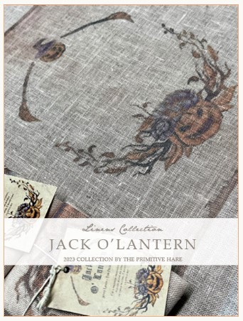 Jack O'Lantern 30ct Linen  - click here for more details about fabric