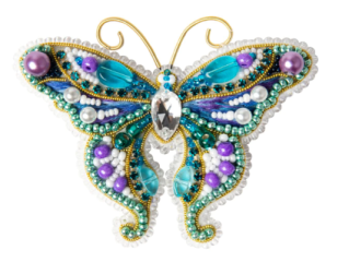click here to view larger image of Crystal Art Butterfly  (counted cross stitch kit)