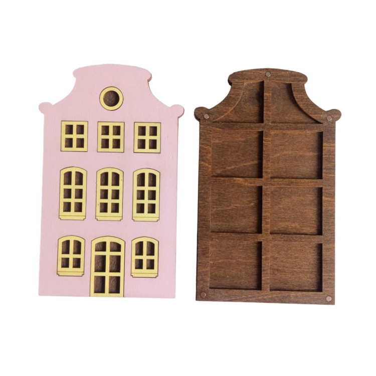 click here to view larger image of Bead Organizer - Pink House (accessory)