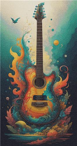 click here to view larger image of Vibrant Guitar (chart)