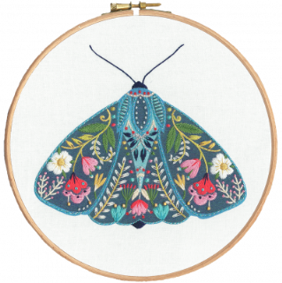 click here to view larger image of Pollen-Moth (embroidery kit)