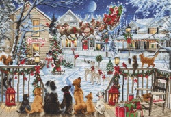 click here to view larger image of Pets On The Porch (counted cross stitch kit)