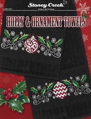 click here to view larger image of Holly and Ornament Towels (chart)