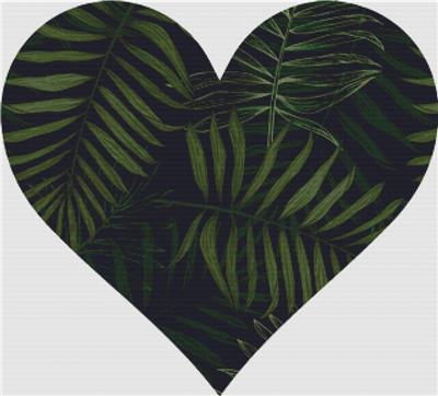 click here to view larger image of Tropical Leaf Heart (chart)