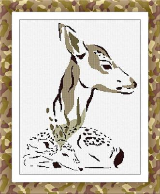click here to view larger image of Fawn Portrait (chart)
