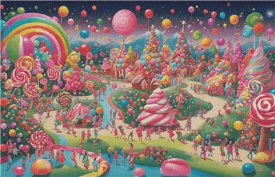 click here to view larger image of Christmas in Candyland (chart)