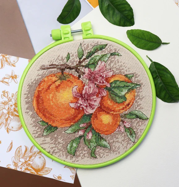 click here to view larger image of Citrus Notes (counted cross stitch kit)