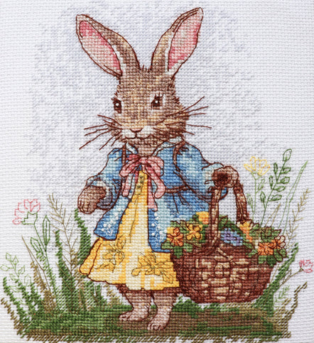 click here to view larger image of Spring Bunny (counted cross stitch kit)
