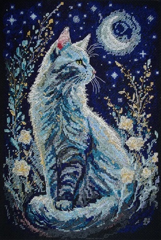 click here to view larger image of Night Guest (counted cross stitch kit)