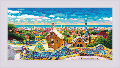 click here to view larger image of Park Guell (counted cross stitch kit)