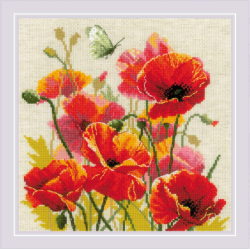 Color of Flame - click here for more details about counted cross stitch kit