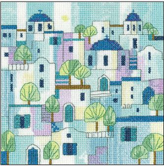 click here to view larger image of Impressions of Greece (counted cross stitch kit)