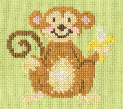 click here to view larger image of Monkey Madness Skip (counted cross stitch kit)