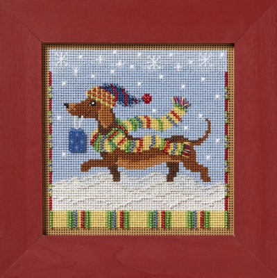 click here to view larger image of Dashing Dachshund (2024) (counted cross stitch kit)
