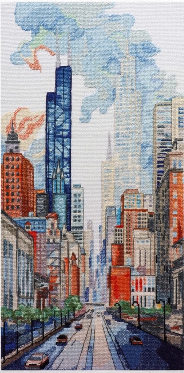 click here to view larger image of Big City Life (counted cross stitch kit)