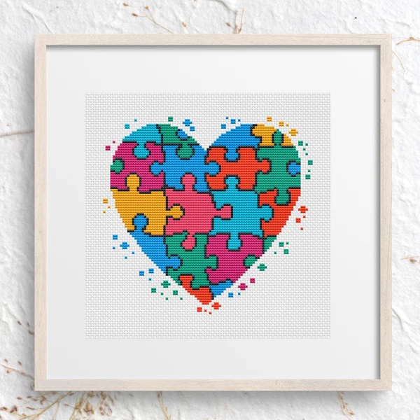 click here to view larger image of Puzzle Heart (chart)