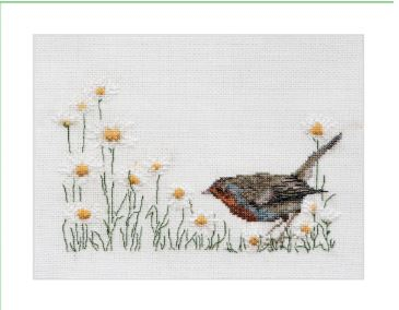 click here to view larger image of Summer Robin   (counted cross stitch kit)
