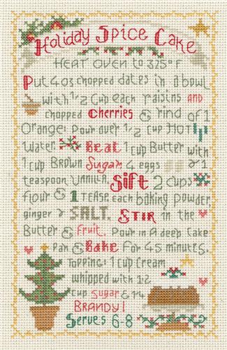click here to view larger image of Christmas Spice Cake - Gail Bussi (counted cross stitch kit)